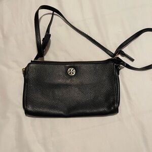 Tory Burch Black Leather Crossbody - Needs Work!